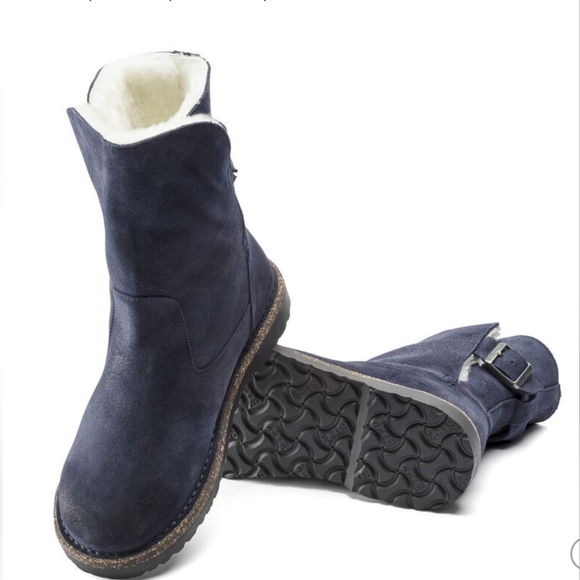 Birkenstock Uppsala Shearling Suede Leather - Picture 2 of 9